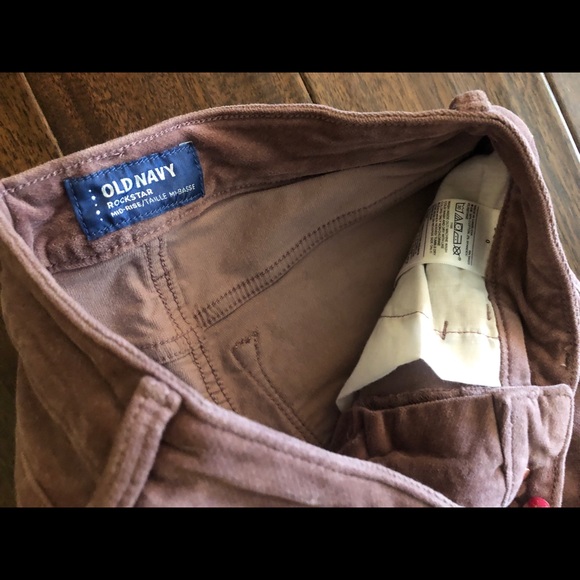 Mid-Rise “Rockstar” Super Skinny Velvet/Corduroy Pants Size 0 NWOT - Picture 6 of 7